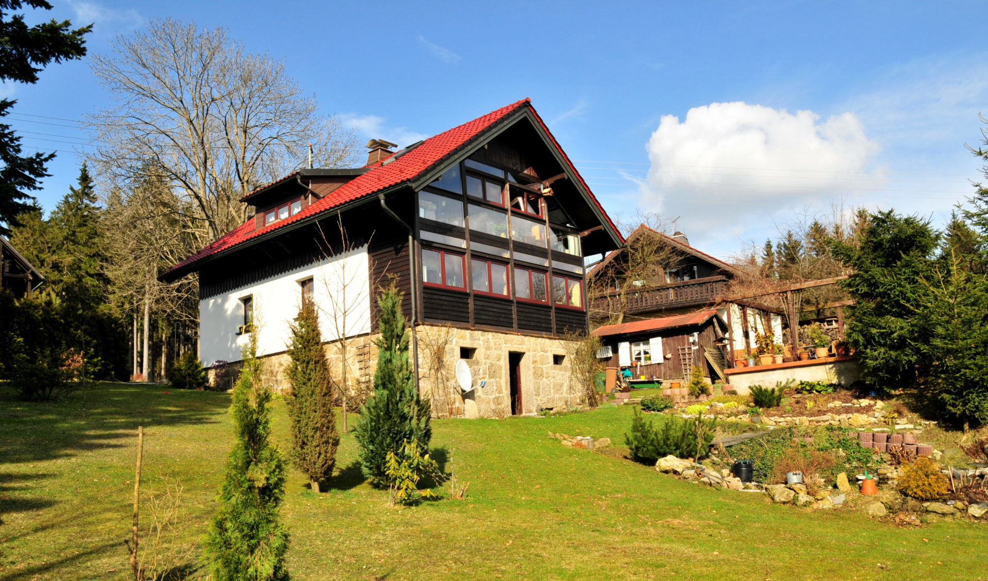 Garten romatisch Haus